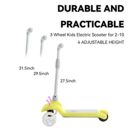 Gobazaar K3 Electric Scooter (Yellow) 0