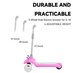 Gobazaar K3 Electric Scooter (Rose pink) 1